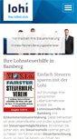 Mobile Screenshot of lohnsteuerhilfe-bamberg.net